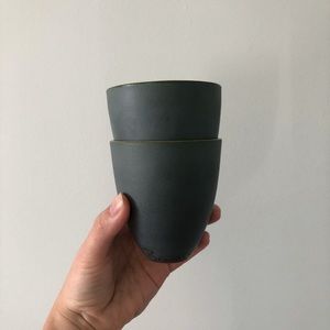 Provençal ceramic cups (pair)